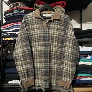 Plaid Polo Shirt - Brown